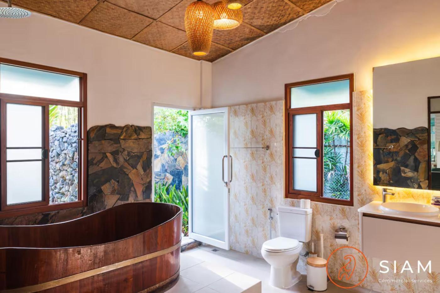 The Wooden Beach House 3Br - Sunset Beach Garden Taling Ngam Beach Екстериор снимка